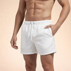 Herr badshorts med elastisk midja och dragsko-Shorts for men-Fjallbarn