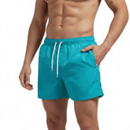 Herr badshorts med elastisk midja och dragsko-Shorts for men-Fjallbarn