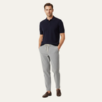 Herr byxor med elastisk midja och dragsko samt rak benform-Pant for Men-Fjallbarn