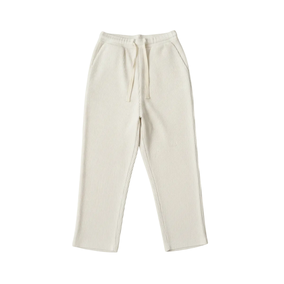 Herr byxor med elastisk midja och dragsko samt rak benform-Pant for Men-Fjallbarn