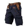 Herr Cargoshorts med bälte och grafiskt tryck-Shorts for men-Fjallbarn