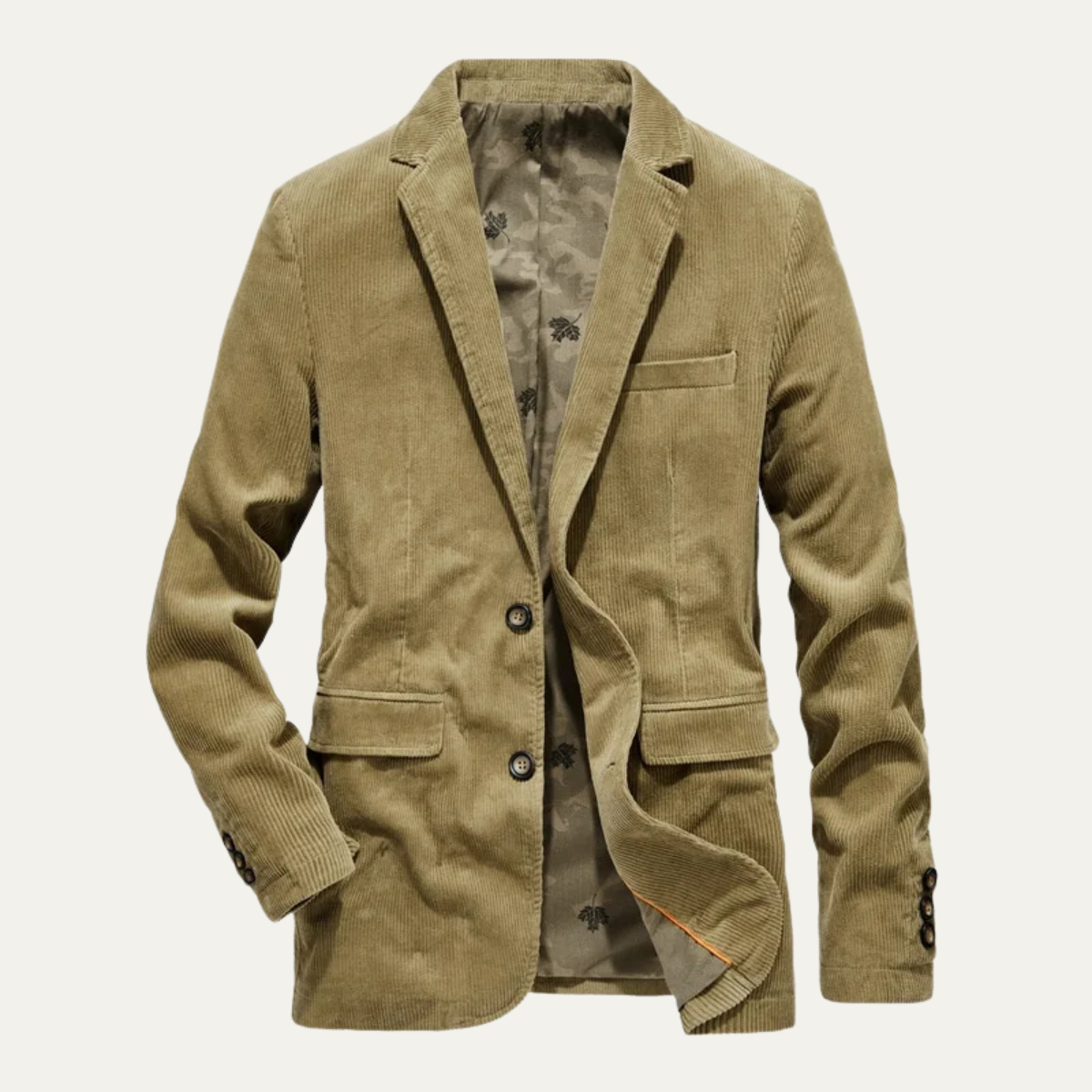 Herr kavaj i manchester med slag och knappstängning-Blazer for men-Fjallbarn