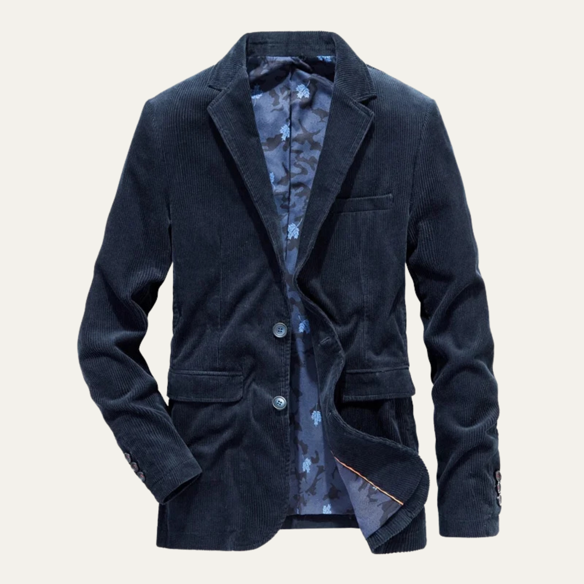 Herr kavaj i manchester med slag och knappstängning-Blazer for men-Fjallbarn