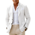 Herr Kavaj med Slag, Enkelknäppning och Fickor med Lock-Blazer for men-Fjallbarn