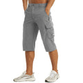 Herr knälånga cargoshorts med sidofickor och benfickor med lock-Shorts for men-Fjallbarn