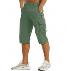 Herr knälånga cargoshorts med sidofickor och benfickor med lock-Shorts for men-Fjallbarn