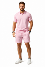 Herr Kortärmad Kavaj och Shorts Set-Sets for Men-Fjallbarn