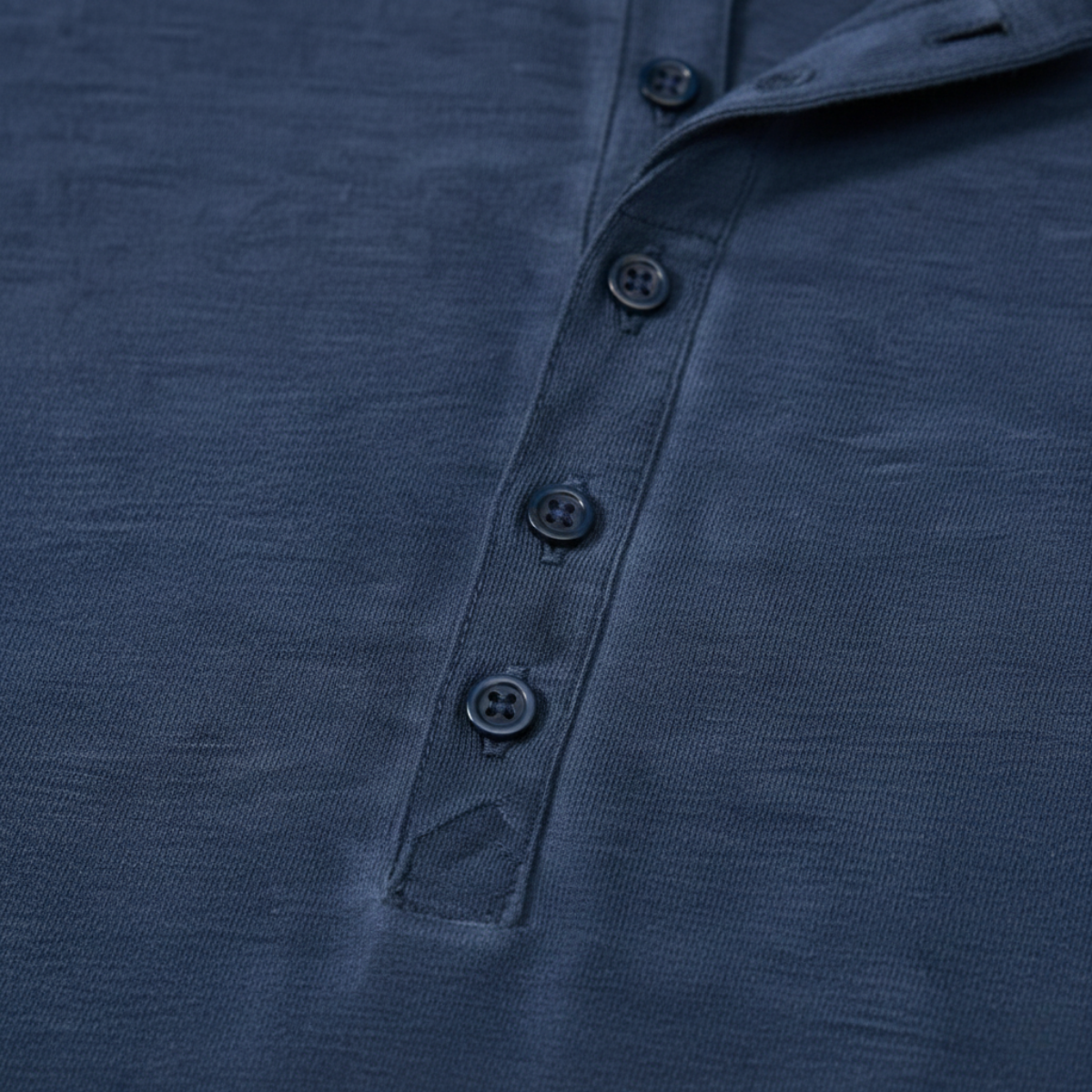 Herr långärmad henleytröja med knappslå-Shirts for men-Fjallbarn
