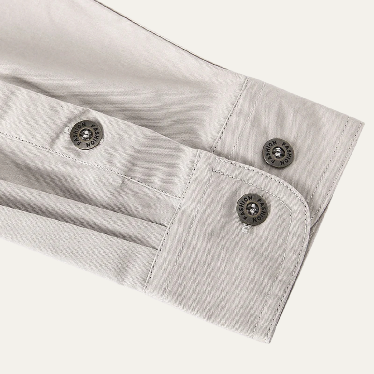 Herr långärmad skjorta med bröstfickor och knappar-Shirts for men-Fjallbarn