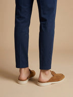 Herr mockasiner med öppen häl och metallbeslag-Footwear for men-Fjallbarn