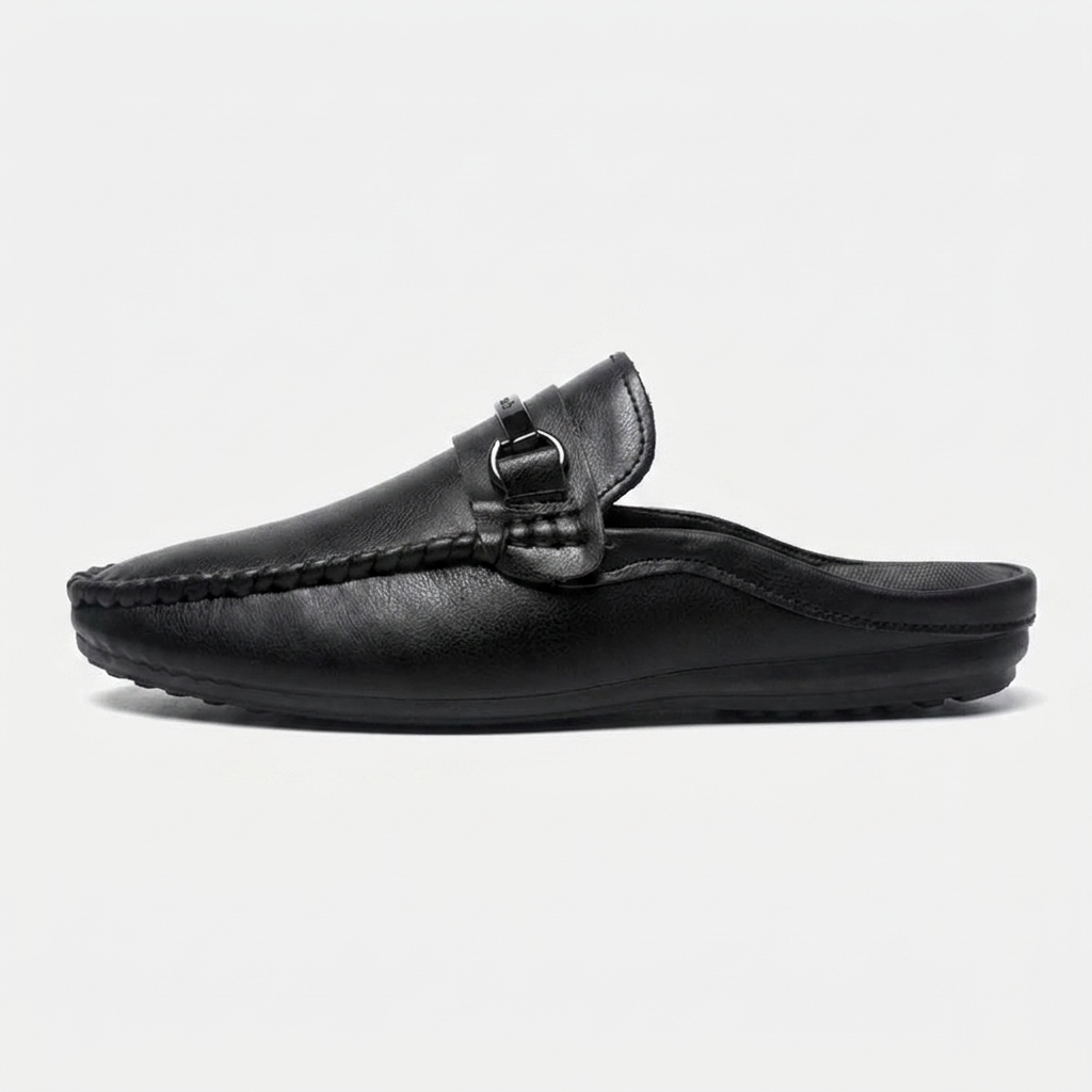 Herr-mules med metalldetalj-Footwear for men-Fjallbarn