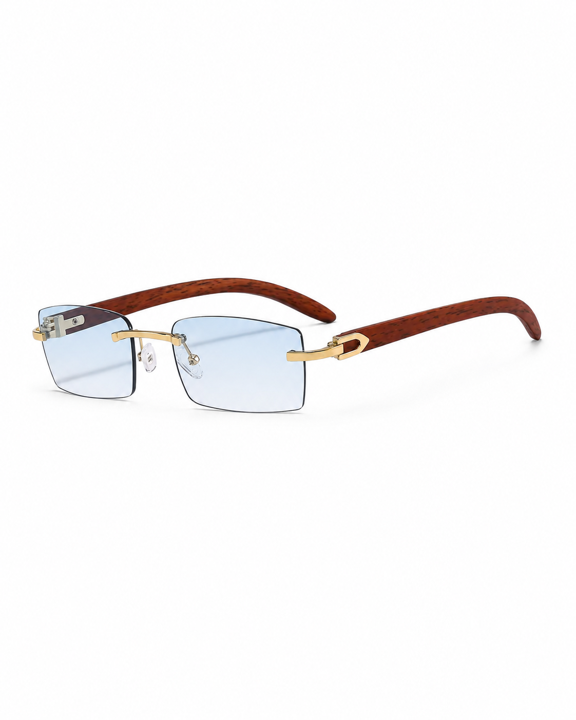 Herr Ramlösa Rektangulära Solglasögon-Glasses for men-Fjallbarn