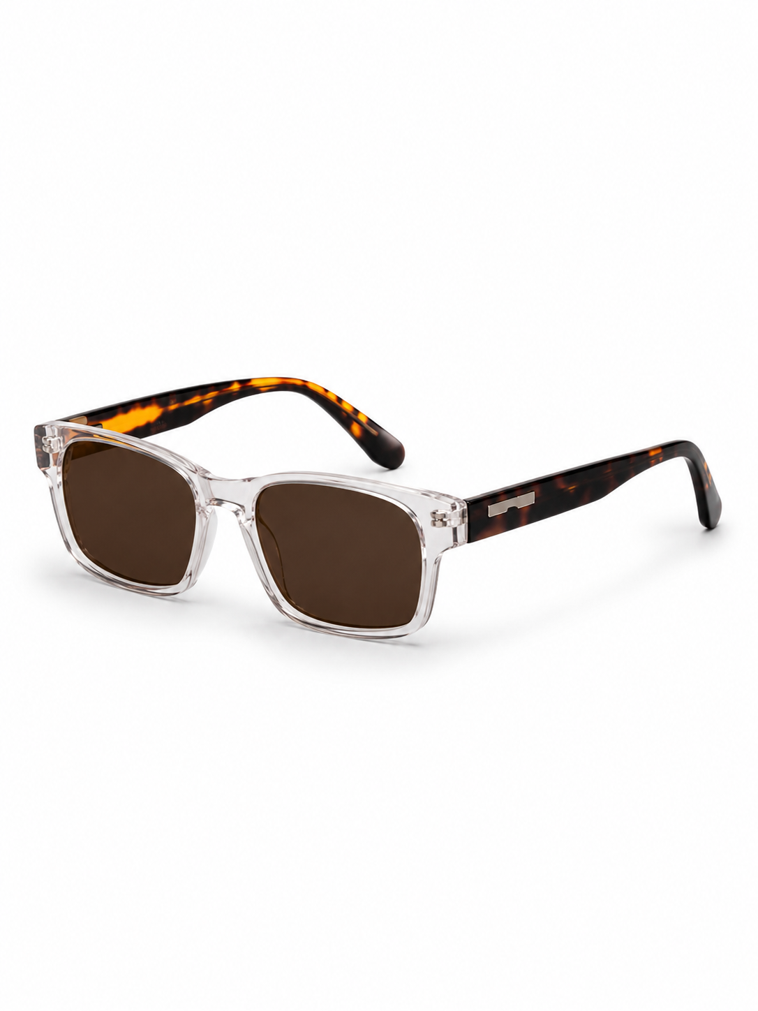 Herr Rektangulära kantlösa solglasögon med raka skalmar-Glasses for men-Fjallbarn