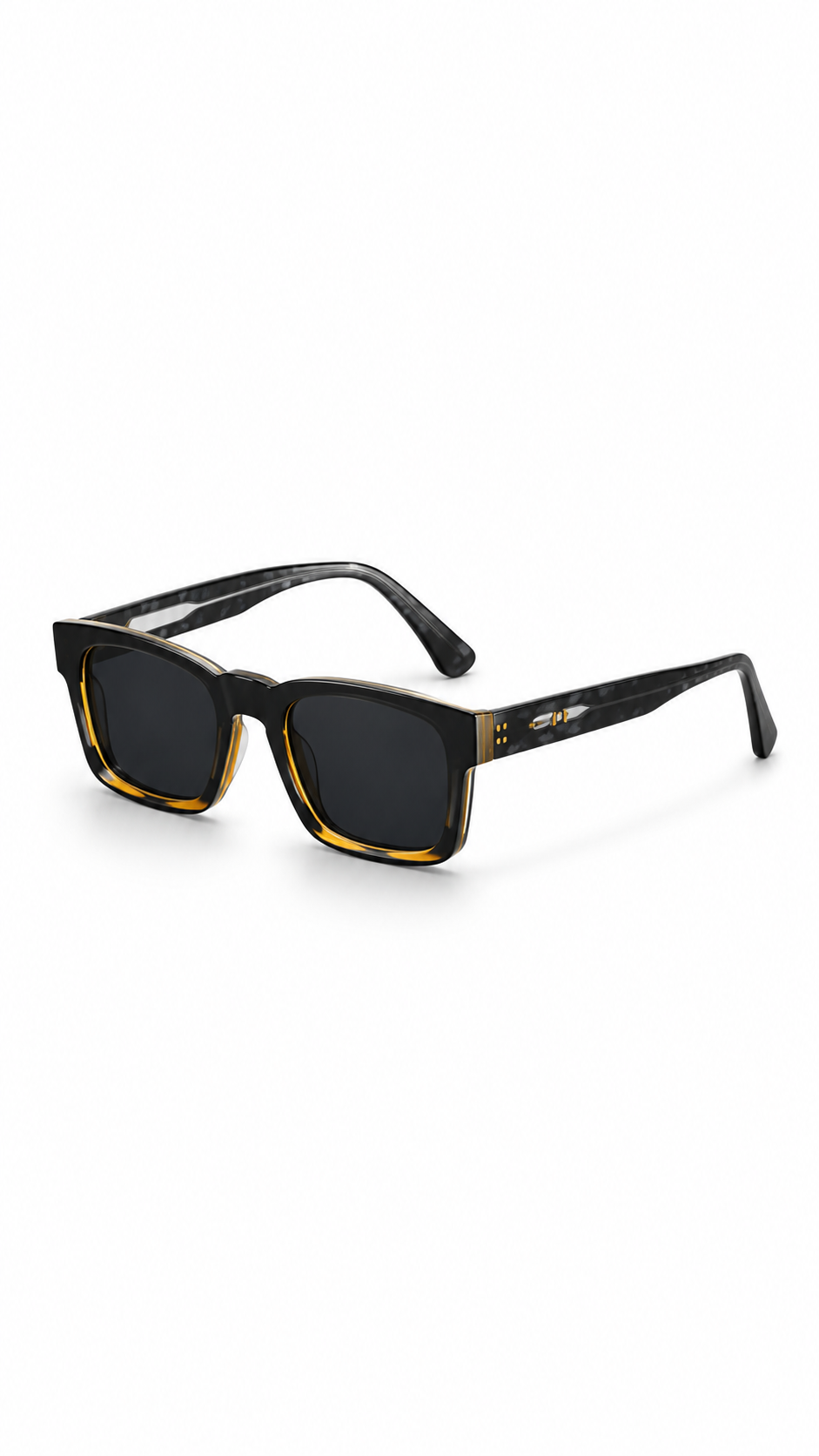 Herr Rektangulära kantlösa solglasögon med raka skalmar-Glasses for men-Fjallbarn