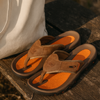 Herr sandaler med tårem och mönstrad sula-Footwear for men-Fjallbarn