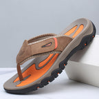 Herr sandaler med tårem och mönstrad sula-Footwear for men-Fjallbarn