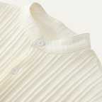 Herr set med kortärmad skjorta med ståkrage och knäppning samt byxor med elastisk midja-sets for Men-Fjallbarn