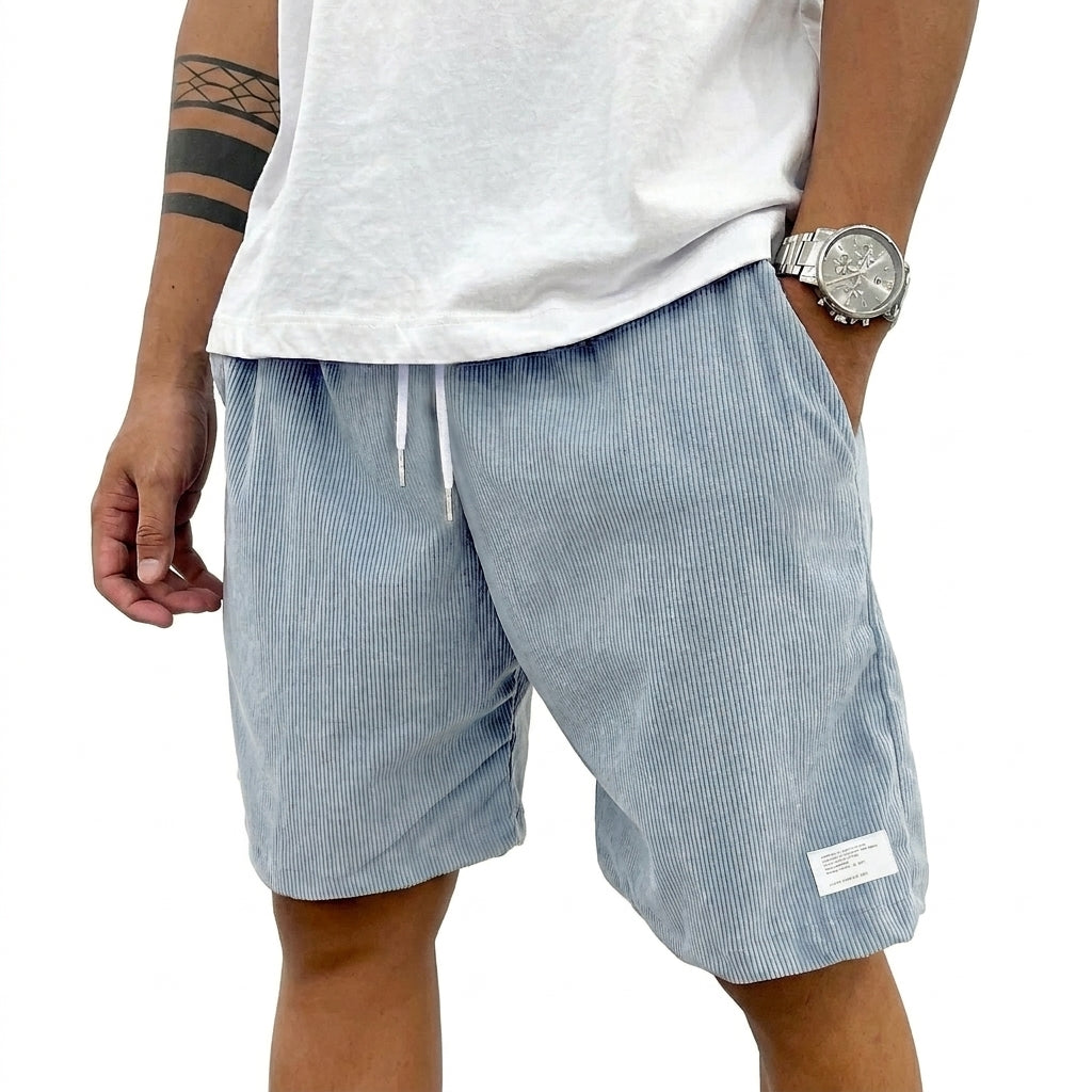 Herr shorts med dragsko och utanpåliggande etikett-Shorts for men-Fjallbarn