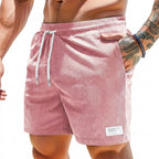 Herr shorts med dragsko och utanpåliggande etikett-Shorts for men-Fjallbarn