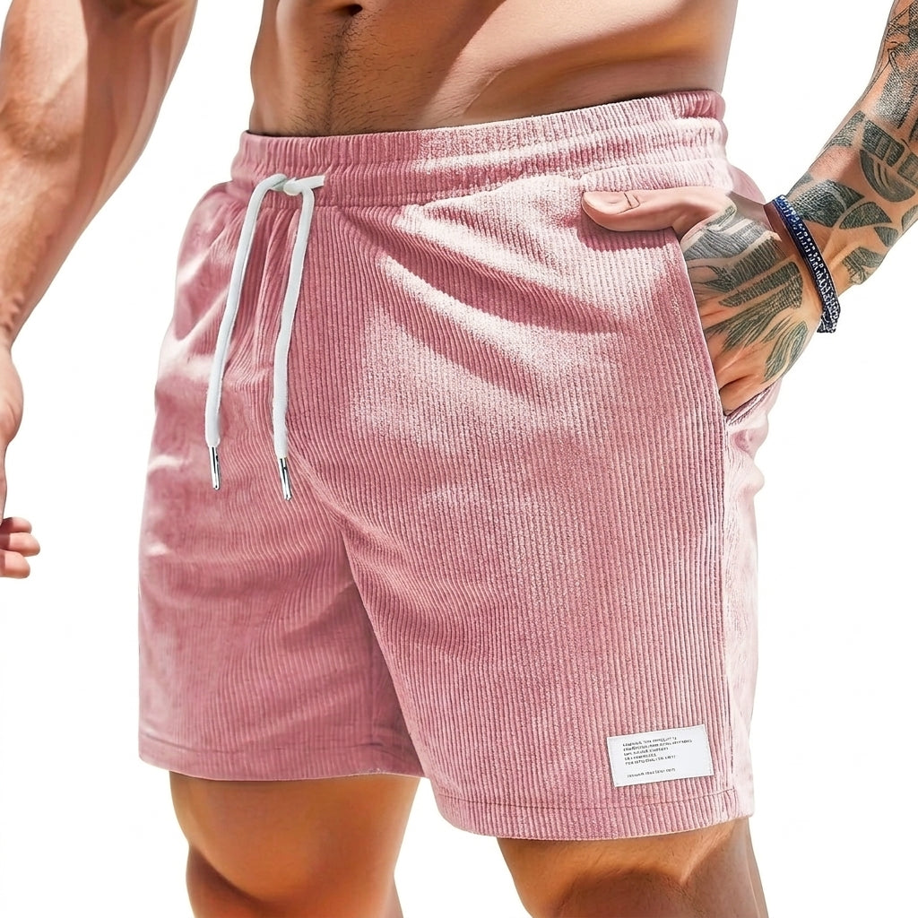 Herr shorts med dragsko och utanpåliggande etikett-Shorts for men-Fjallbarn
