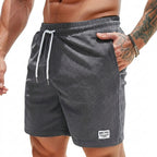 Herr shorts med dragsko och utanpåliggande etikett-Shorts for men-Fjallbarn