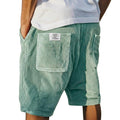 Herr shorts med ribbad yta och utanpåliggande bakfickor-Shorts for men-Fjallbarn