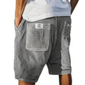 Herr shorts med ribbad yta och utanpåliggande bakfickor-Shorts for men-Fjallbarn