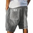 Herr shorts med ribbad yta och utanpåliggande bakfickor-Shorts for men-Fjallbarn