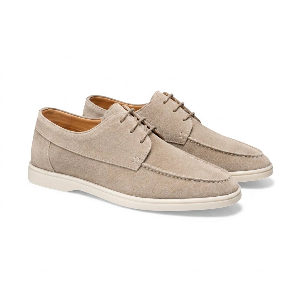 Herr snörskor med moc-toe-söm och kontrasterande sula-Footwear for men-Fjallbarn