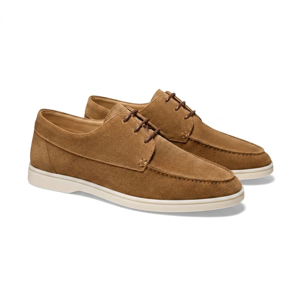 Herr snörskor med moc-toe-söm och kontrasterande sula-Footwear for men-Fjallbarn