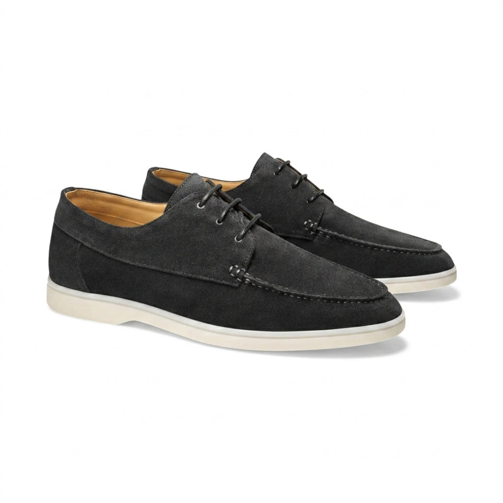 Herr snörskor med moc-toe-söm och kontrasterande sula-Footwear for men-Fjallbarn