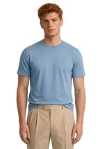 Herr T-shirt med rund hals och korta ärmar-T-shirt for men-Fjallbarn
