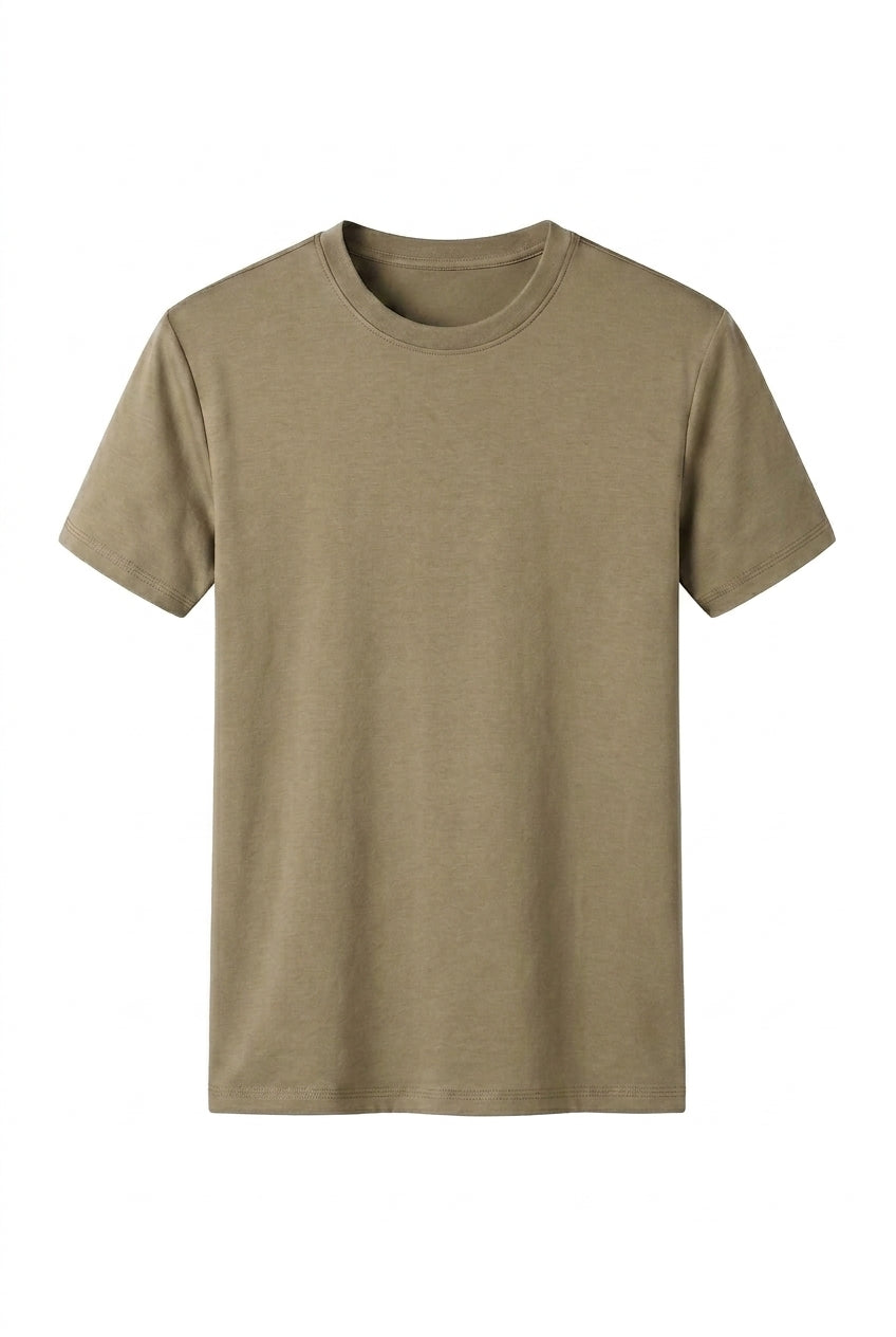 Herr T-shirt med rund hals och korta ärmar-T-shirt for men-Fjallbarn