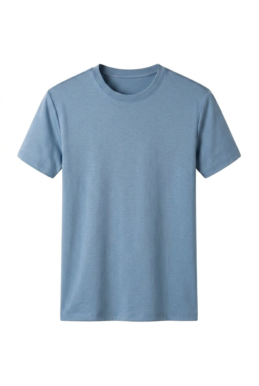 Herr T-shirt med rund hals och korta ärmar-T-shirt for men-Fjallbarn