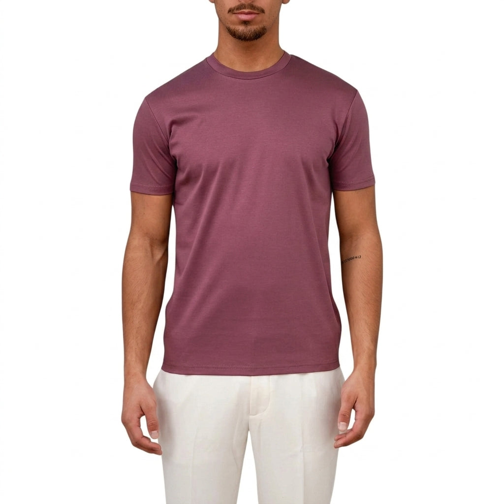 Herr t-shirt med rund halsringning och korta ärmar-T-shirt for men-Fjallbarn
