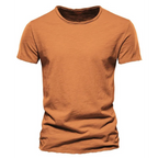Herr t-shirt med rund halsringning och texturerat tyg-T-shirt for men-Fjallbarn