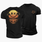 Herr-T-shirt med smiley och palmer-T-Shirts & Polos for men-Fjallbarn