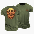 Herr-T-shirt med smiley och palmer-T-Shirts & Polos for men-Fjallbarn