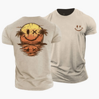 Herr-T-shirt med smiley och palmer-T-Shirts & Polos for men-Fjallbarn