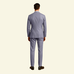 Herr tvådelad kostym med kavaj med slag och raka byxor-suits for men-Fjallbarn