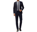 Herrar kostymset med enkelknäppt kavaj och byxor med rak passform-suits for men-Fjallbarn
