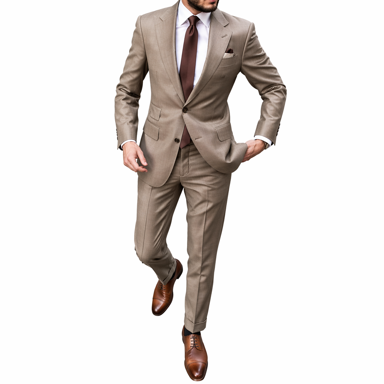 Herrar kostymset med kavaj och byxor i klassisk snittform-suits for men-Fjallbarn