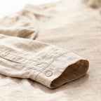 Herrar skjorta med knappslå och ståkrage-Shirts for men-Fjallbarn