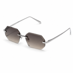 Herrarnas solglasögon utan ram med åttakantiga linser och metallbågar-Glasses for men-Fjallbarn