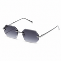 Herrarnas solglasögon utan ram med åttakantiga linser och metallbågar-Glasses for men-Fjallbarn