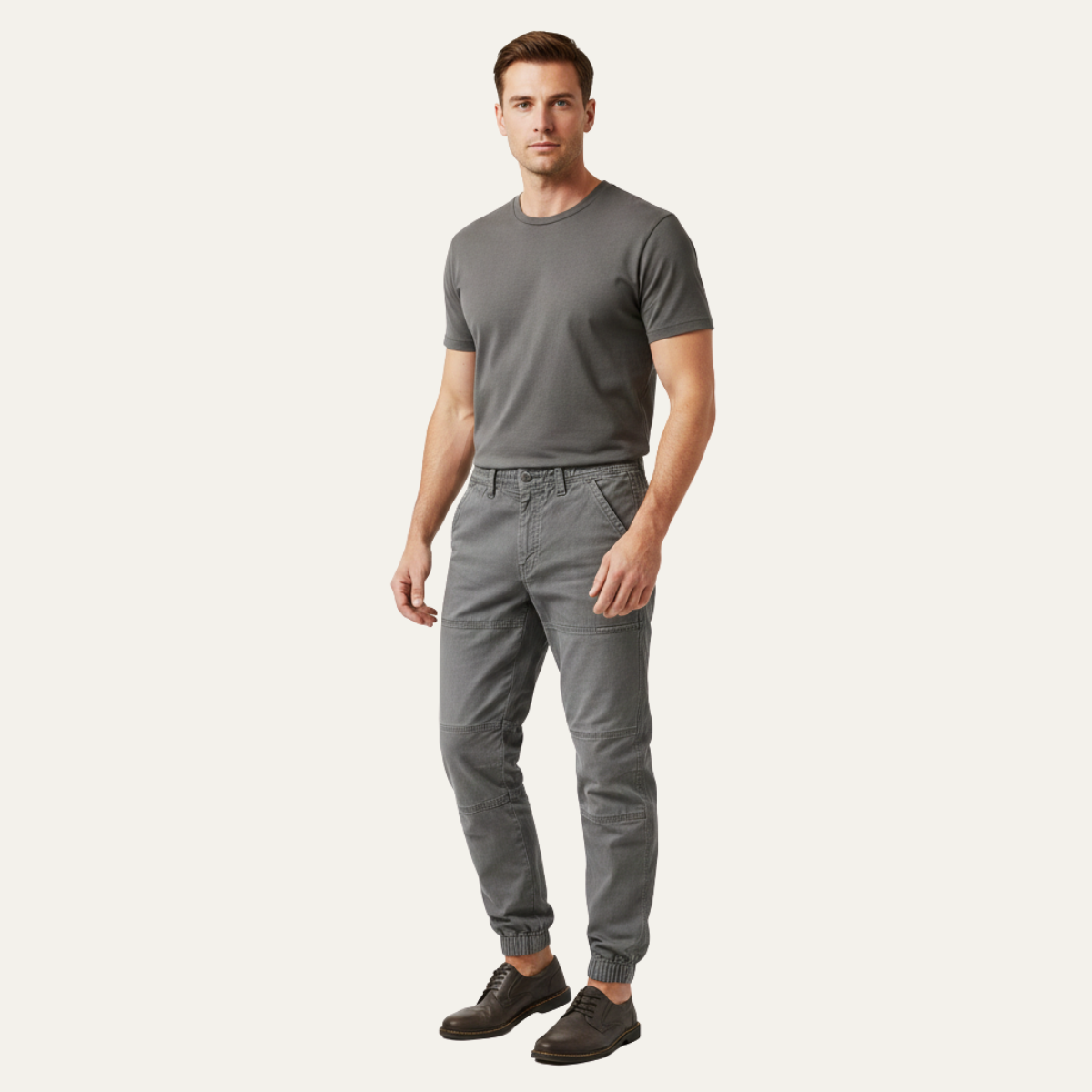 Herrbyxor cargo med elastiska benslut-Pant for Men-Fjallbarn