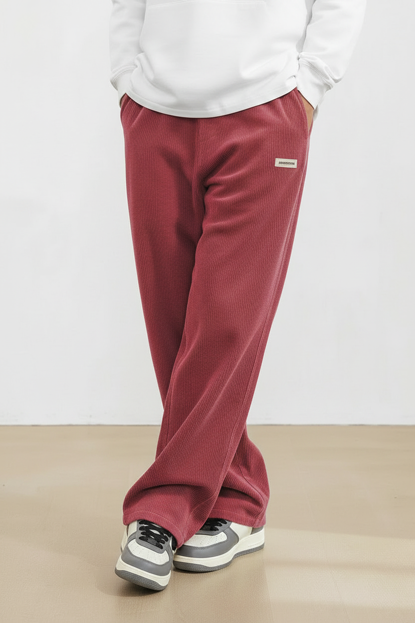 Herrbyxor med elastisk midja och rak passform-Pant for Men-Fjallbarn