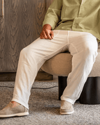 Herrbyxor med raka ben och dragsko i midjan-Pants for Men-Fjallbarn