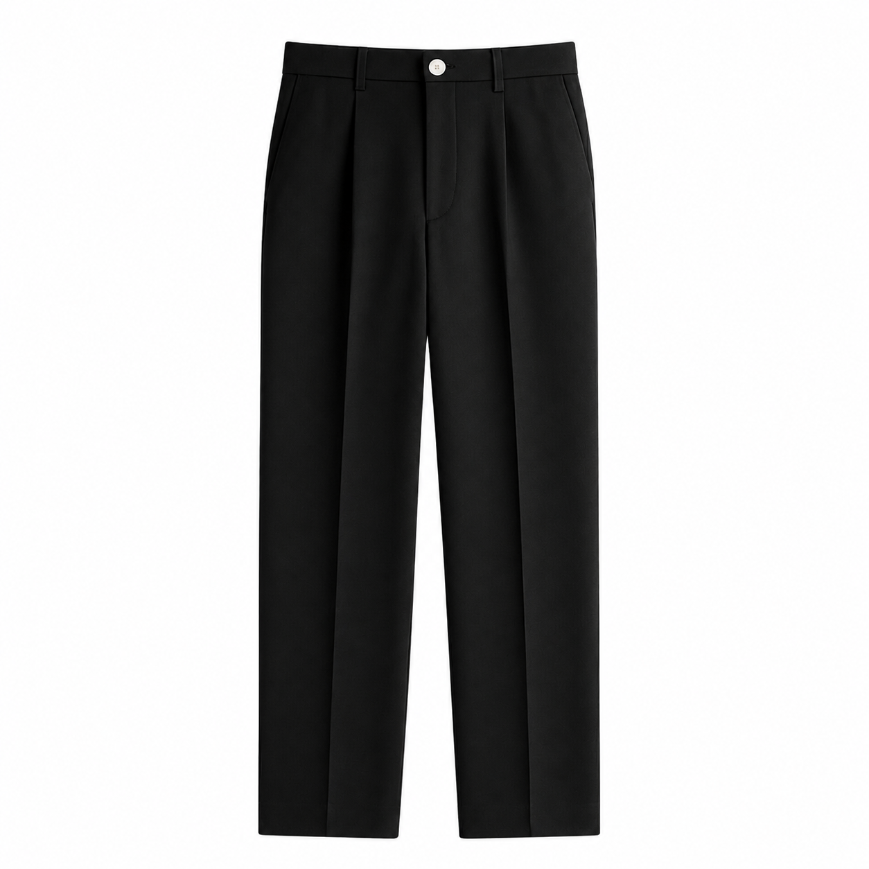 Herrbyxor med raka ben och frontveck samt knappstängning-Pant for Men-Fjallbarn