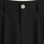 Herrbyxor med raka ben och frontveck samt knappstängning-Pant for Men-Fjallbarn